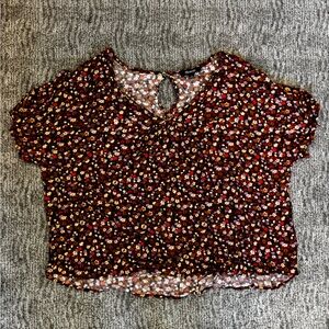 Madewell Drapey boxy Multicolor Floral Blouse